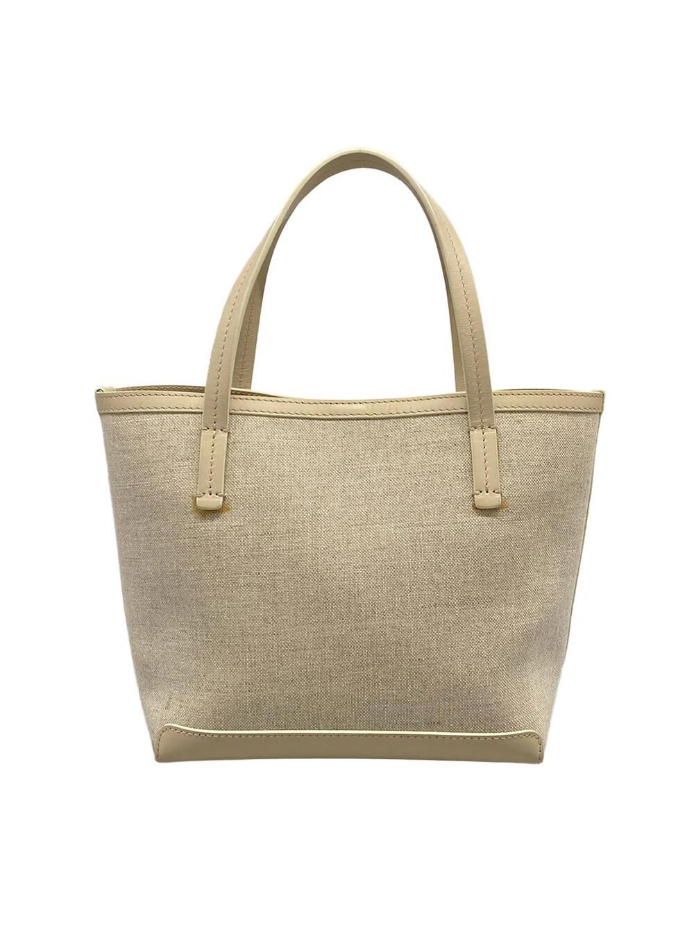 The Row Park Tote Small Cream Canvas #372670T14B